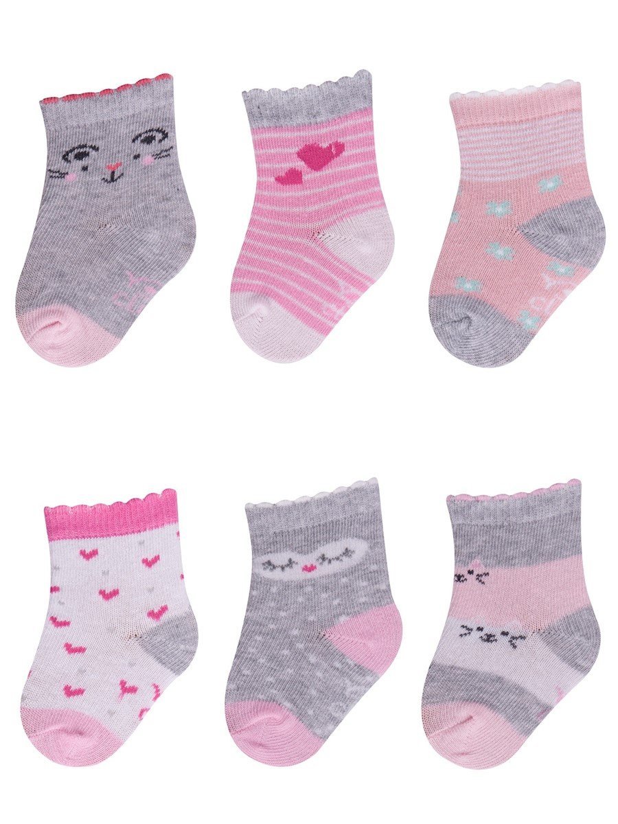 Ponožky kojenecké vzorované 0-3 m holka