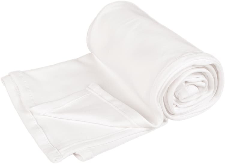 Biela deka z bio-bavlny, vekos 100 x 150 cm