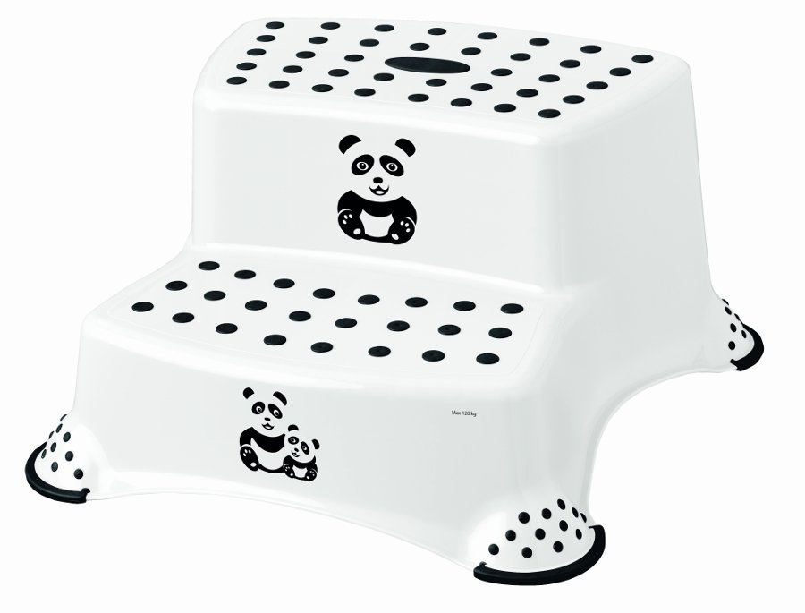 Proti�mykov� stupienok stoli�ka dvojstup�ov� Panda biela