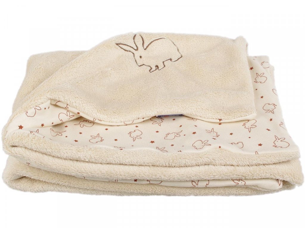 Detsk deka moka zajaikovia 70x100 cm Wellsoft bio-bavlna