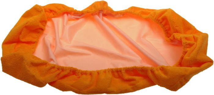 Nepriepustn frot plachta oranov 70 x 140 cm - dopredaj