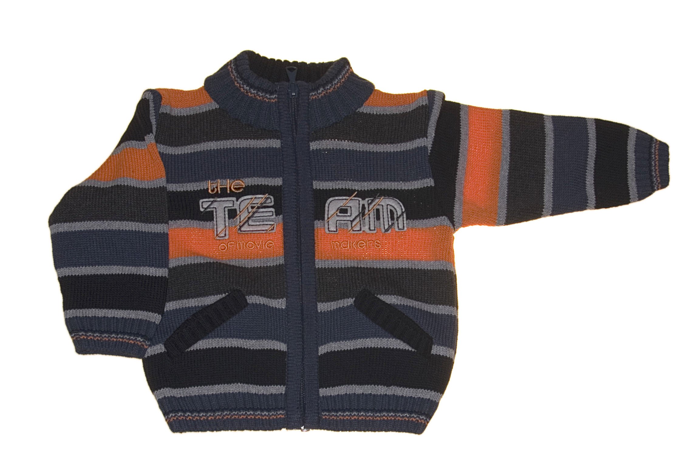 Chlap�ensk� pleten� sveter oran�ov� NM-383 ve�. 104