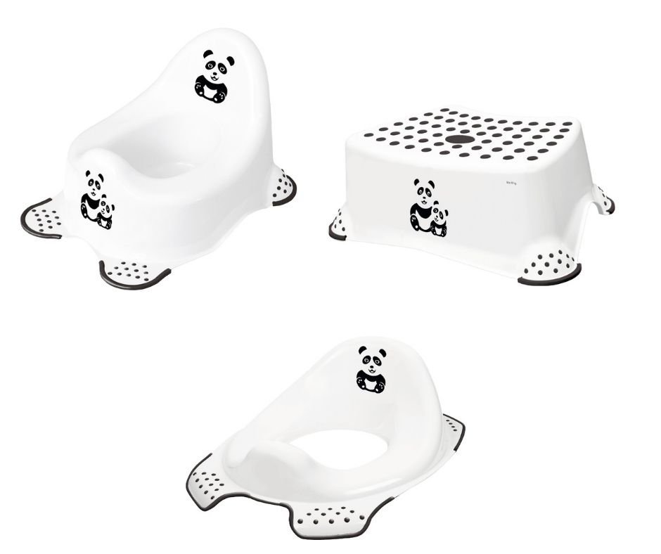 Hygienick� set no�n�k + stoli�ka + adapt�r na WC Panda - zv��i� obr�zok