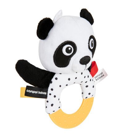 Senzorick� hra�ka PANDA s kous�tkem a chrast�tkem BabiesBoo - zv��i� obr�zok