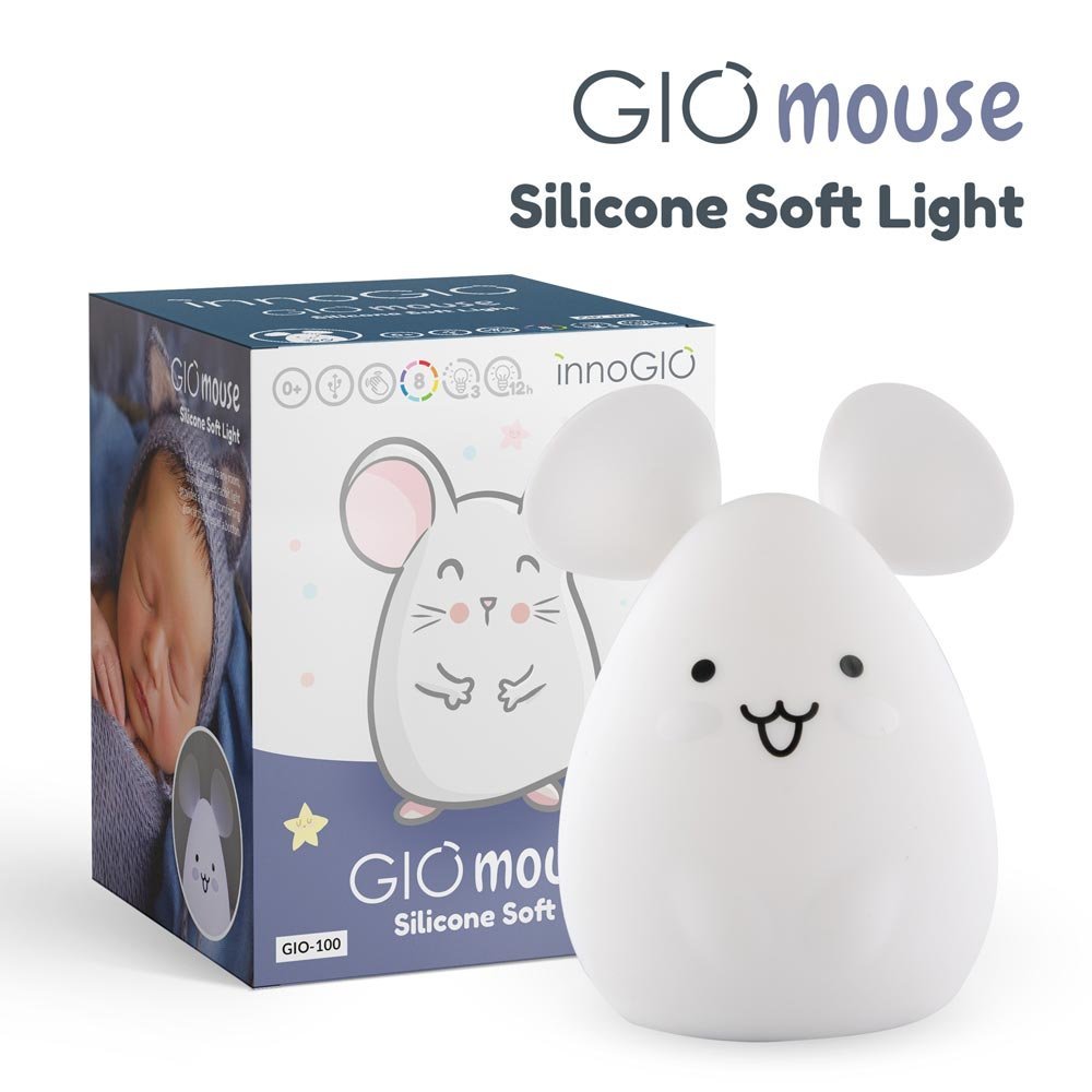 D�tsk� lampi�ka silikonov� GIO Mouse - zv��i� obr�zok
