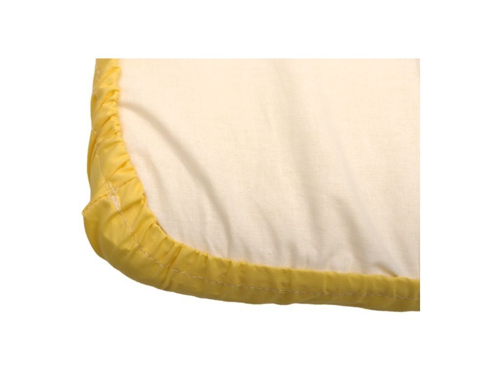 Žlutá bavlnìná plátìná plachta do kolébky 41 x 90 cm - zväèši� obrázok